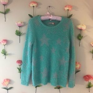Super Soft Sweater with Metallic Star Detail